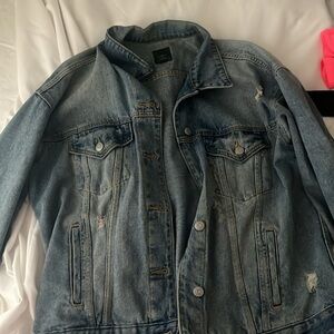 small oversized jean jacket from target